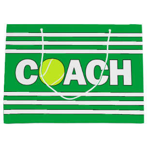 Tennis Coach Custom Color Sports Team Party Groot Cadeauzakje