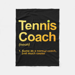 Tennis Coach Design voor Mannen Vrouwen Tennis Lov Fleece Deken