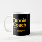 Tennis Coach Design voor Mannen Vrouwen Tennis Lov Koffiemok (Links)