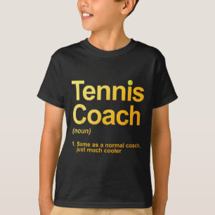 Tennis Coach Design voor Mannen Vrouwen Tennis Lov T-shirt