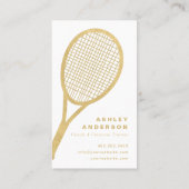 Tennis Coach en Personal Trainer Visitekaartje (Achterkant)