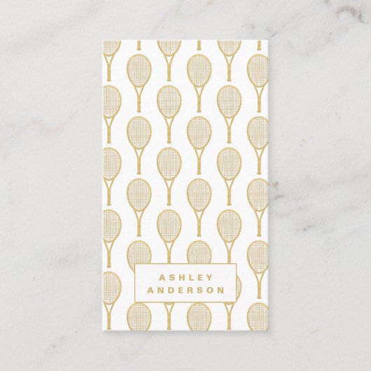 Tennis Coach en Personal Trainer Visitekaartje (Voorkant)