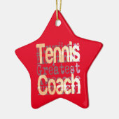 Tennis Coach Extraordinaire Keramisch Ornament (Links)