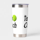 Tennis Coach Geïsoleerde Drinkbeker (Links)