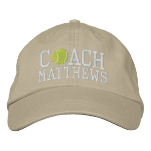 Tennis Coach gepersonaliseerd Geborduurde Pet