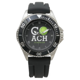 Tennis Coach gepersonaliseerd Horloge