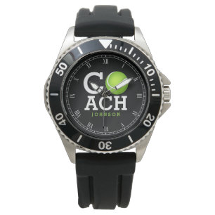 Tennis Coach gepersonaliseerd Horloge