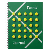 Tennis Coach, gepersonaliseerd Notitieboek (Voorkant)