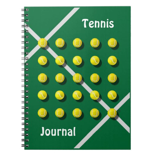 Tennis Coach, gepersonaliseerd Notitieboek (Voorkant)