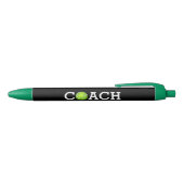 Tennis Coach gepersonaliseerd Zwarte Inkt Pen (Bovenkant)