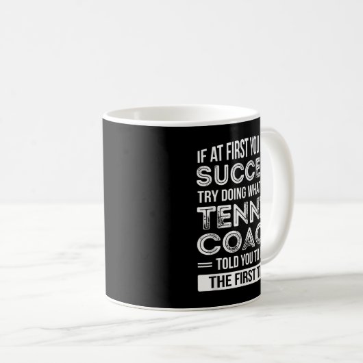 Tennis Coach Gift  Funny Thank You Gift Koffiemok (Voorkant rechts)