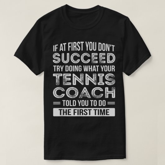 Tennis Coach Gift Funny Thank You Gift T-shirt (Design voorkant)