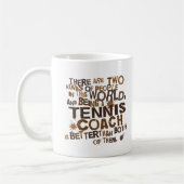 Tennis Coach Gift Koffiemok (Links)