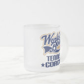 Tennis Coach Gift Matglas Koffiemok (Voorkant rechts)