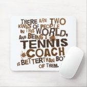 Tennis Coach Gift Muismat (Met muis)