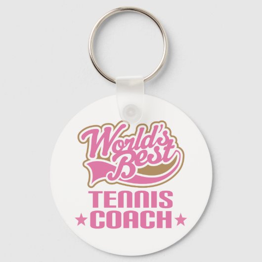 Tennis Coach Gift Sleutelhanger (Voorkant)