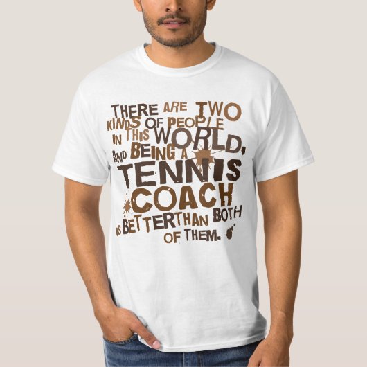 Tennis Coach Gift T-shirt (Voorkant)