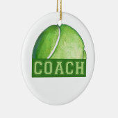 Tennis Coach Keramisch Ornament (Rechts)