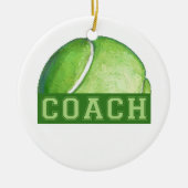 Tennis Coach Keramisch Ornament (Voorkant)