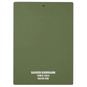 Tennis Coach Klembord (Achterkant)