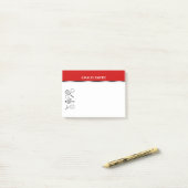 Tennis coach leraar PERSONALIZE Post-it® Notes (Op bureau)