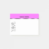 Tennis coach leraar PERSONALIZE Post-it® Notes (Voorkant)