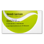 Tennis Coach | Lessen voor de praktijkervaring Magnetisch Visitekaartje (Voorkant)