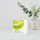 Tennis Coach | Lessen voor de praktijkervaring Vierkante Visitekaartje (Staand voorkant)