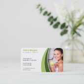 Tennis Coach | Lessen voor de praktijkervaring Visitekaartje (Staand voorkant)