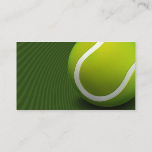 Tennis Coach | Lessen voor de praktijkervaring Visitekaartje (Achterkant)