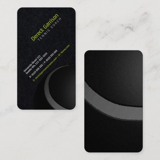 Tennis Coach | Lessen voor de praktijkervaring Visitekaartje (Voorkant / Achterkant)