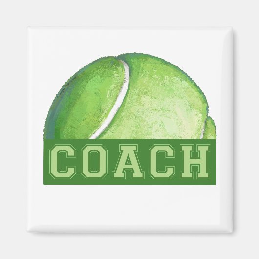 Tennis Coach Magneet (Voorkant)
