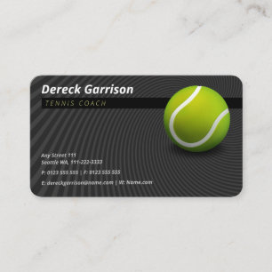 Tennis Coach Praktijklessen Visitekaartje
