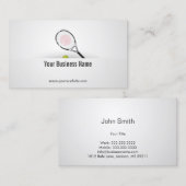 Tennis Coach Professional Sport Instructor Visitekaartje (Voorkant / Achterkant)