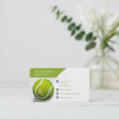 Tennis Coach | Professionele sport Visitekaartje (Staand voorkant)