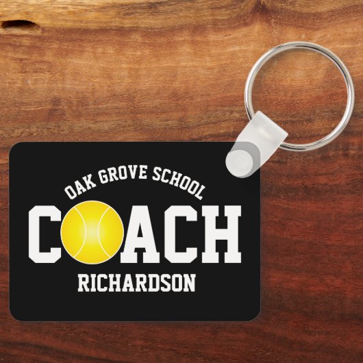 Tennis Coach Sleutelhanger (Voorkant)