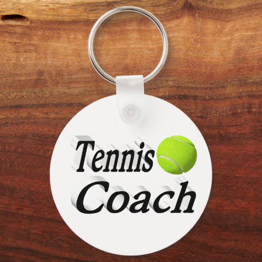 Tennis Coach Sleutelhanger (Achterkant)