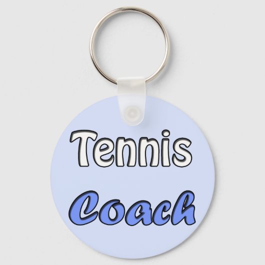 Tennis Coach Sleutelhanger (Voorkant)