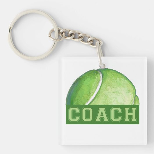 Tennis Coach Sleutelhanger (Voorkant)