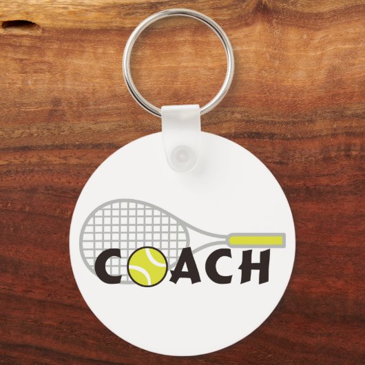 Tennis Coach Sleutelhanger (Voorkant)