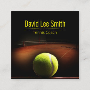 Tennis Coach Square Visitekaartje