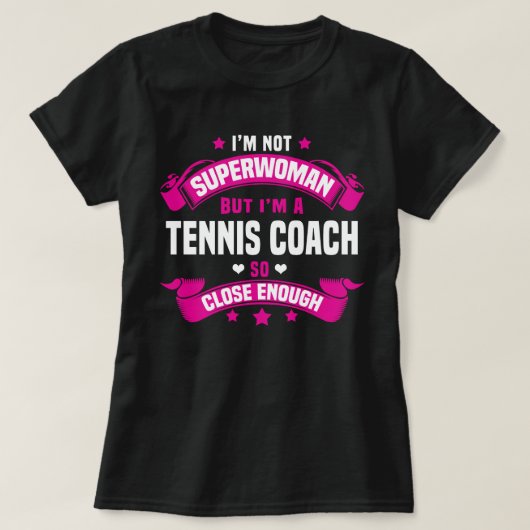 Tennis Coach T-shirt (Design voorkant)