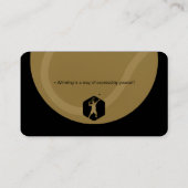 Tennis Coach | Trainer Practice Lessons Golden Visitekaartje (Achterkant)