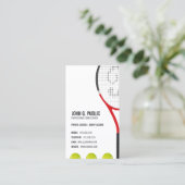 Tennis Coach Visitekaartje (Staand voorkant)