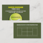 Tennis Coach Visitekaartje (Voorkant / Achterkant)