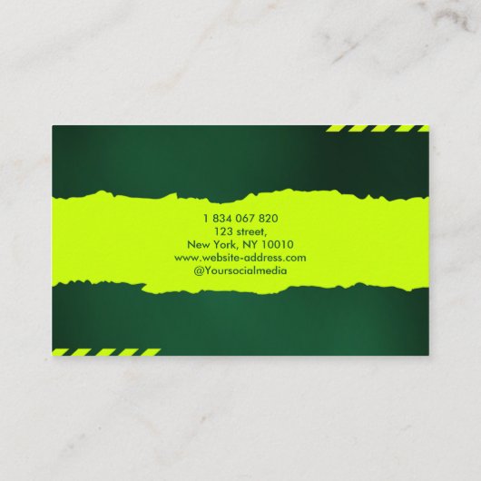 Tennis Coach Visitekaartje (Achterkant)