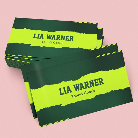 Tennis Coach Visitekaartje