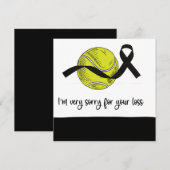 Tennis condoléances Sorry voor je verlies (Voorkant / Achterkant)