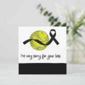 Tennis condoléances Sorry voor je verlies (Staand voorkant)