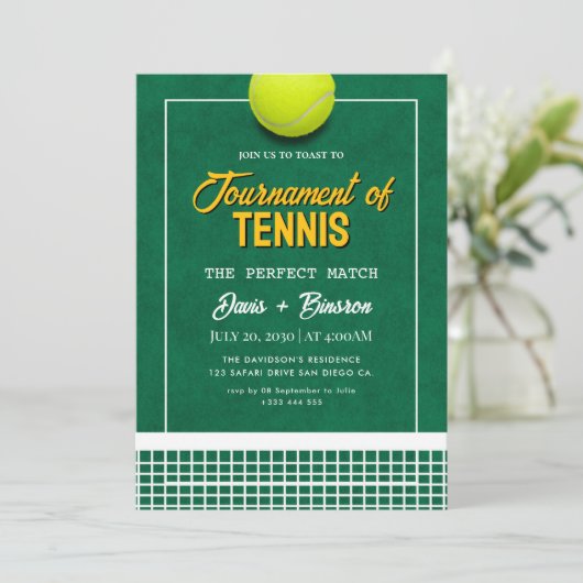 Tennis Country Club Kaart (Staand voorkant)